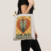 Tote Bag Je Coeur Cicadas (De près)