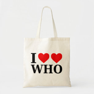 Tote Bag Je coeur Qui / J'aime Qui