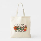 Tote Bag Je Cours Sur Le Café Et La Soirée De Noël (Dos)