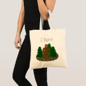 Tote Bag Je crois - Bigfoot (Devant (produit))