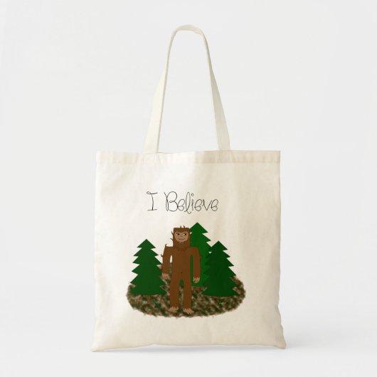 Tote Bag Je crois - Bigfoot (Devant)