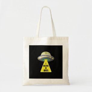 Tote Bag Je Crois En L'Espace Alien D'UFO
