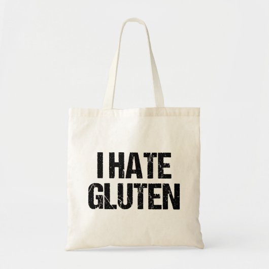 Tote Bag Je déteste le gluten (Devant)