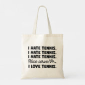 Tote Bag Je déteste le tennis (Dos)