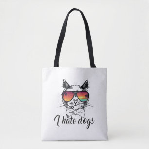 Tote Bag Je déteste les chiens Dons Drôle Drôle Cadeaux pou
