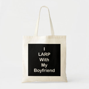 Tote Bag Je fais du LARP avec mon petit ami (blanc)