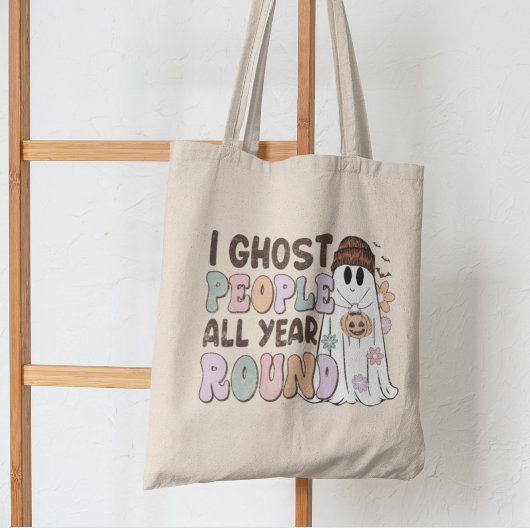 Tote Bag Je Ghost People Toute L'Année Boite