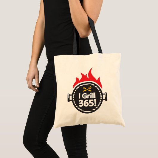 Tote Bag Je grille 365 ! (Devant (produit))