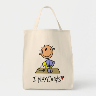 Tote Bag Je joue des T-shirts et des cadeaux de cartes