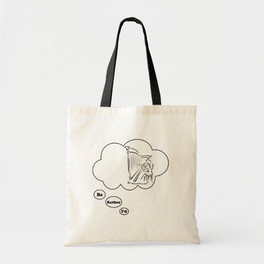 Tote Bag je jouerais plutôt l'harpe 3 (Devant)