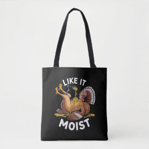 Tote Bag Je L'Aime Moist Thanksgiving Turquie Gravé