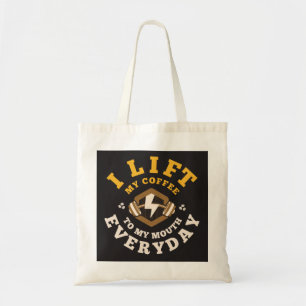 Tote Bag Je lève tous les jours (Noir/Or)