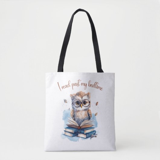 Tote Bag Je lis après l'heure du coucher (Devant)