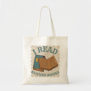 Tote Bag je lis des livres interdits vintage livres amoureu