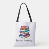 Tote Bag Je lis et j'apprends des choses (Dos)