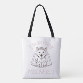 Tote Bag Je me fais marier Miaou ! (Dos)