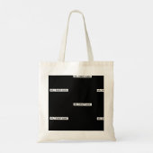 Tote Bag Je me fiche du message sarcastique (Dos)