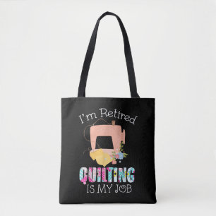 Tote Bag Je Me Retraite Quilting Est Mon Amour Drôle Quilti