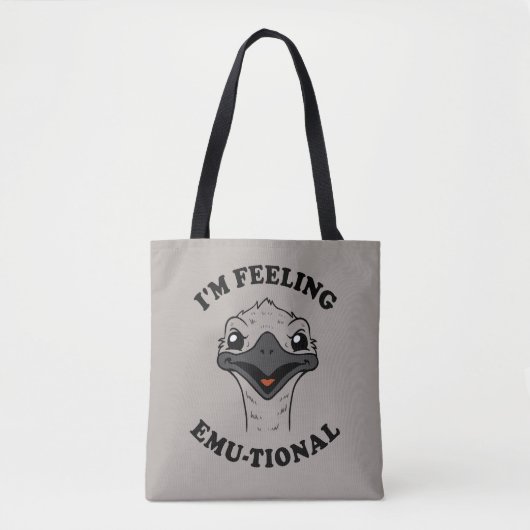 Tote Bag Je me sens Emu-Tional (Devant)
