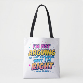 Tote Bag Je n’avance pas, j’ai raison | Fête des mères amus