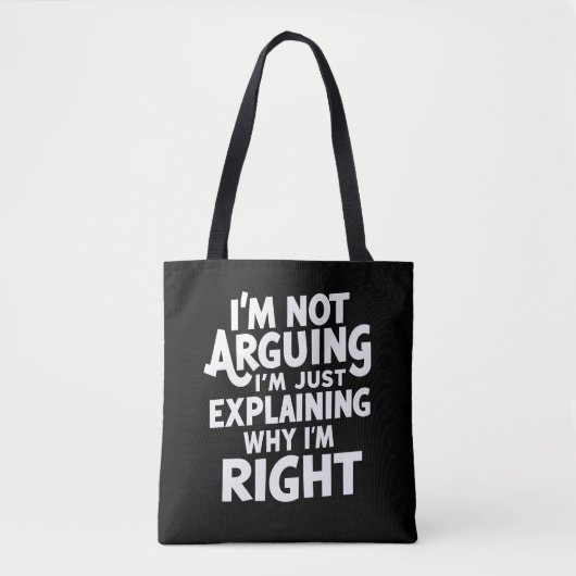 Tote Bag Je n'affirme pas que j'explique juste pourquoi j'a (Devant)