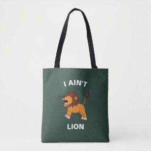 Tote Bag Je n'ai pas de lion drôle de faune sauvage Jungle 