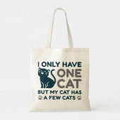 Tote Bag Je N'Ai Qu'Un Chat (Dos)