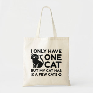 Tote Bag Je N'Ai Qu'Un Chat