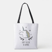 Tote Bag Je ne crois pas chez l'homme (Dos)
