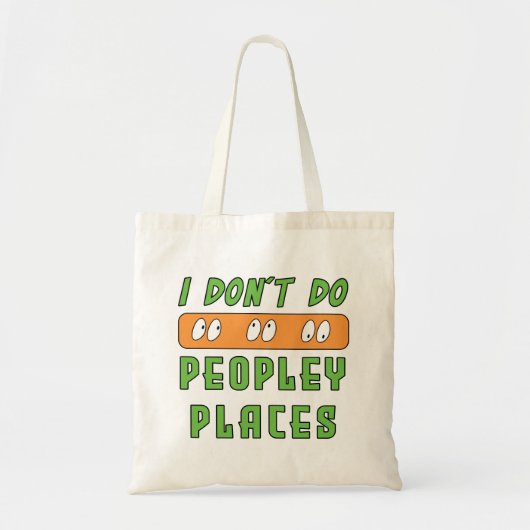 Tote Bag Je ne fais pas Peopley Places (Devant)