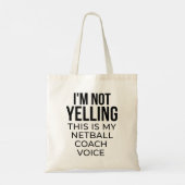 Tote Bag Je ne hurle pas que c'est ma voix d'entraîneur de  (Dos)