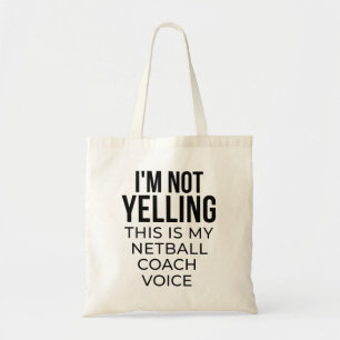 Tote Bag Je ne hurle pas que c'est ma voix d'entraîneur de