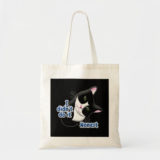 Tote Bag Je ne l'ai pas fait Chat (Devant)