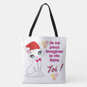 Tote Bag Je ne peut imaginer la vie sans toi