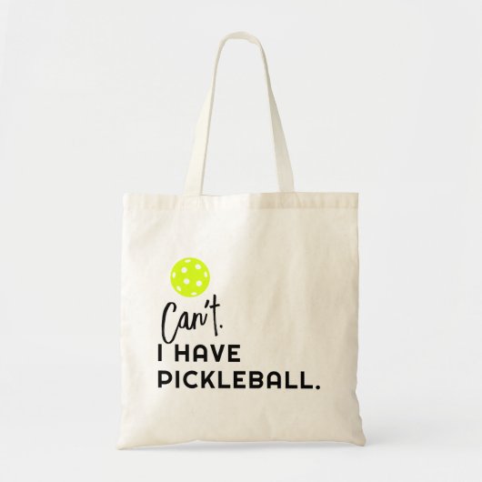 Tote Bag Je ne peux pas avoir de Pickleball drôle mignonne (Devant)