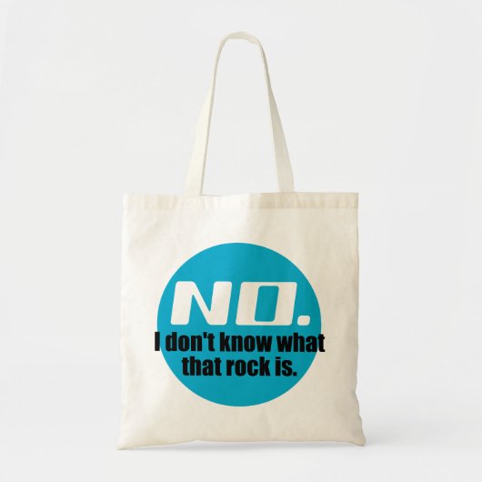 Tote Bag Je ne sais pas ce qu'est ce rocher (bleu) (Devant)