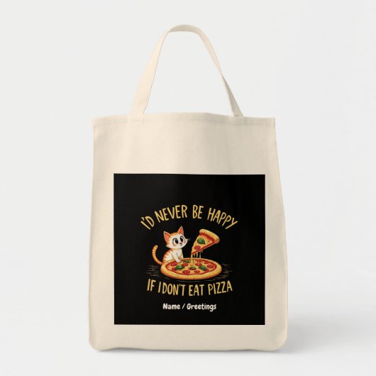 Tote Bag Je ne serais jamais heureux si je ne pouvais pas m (Devant)