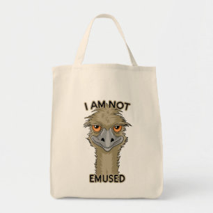 Tote Bag Je Ne Suis Pas Amusé, Amusant Emu Pun