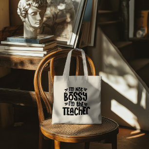 Tote Bag Je ne suis pas autoritaire, je suis le professeur 