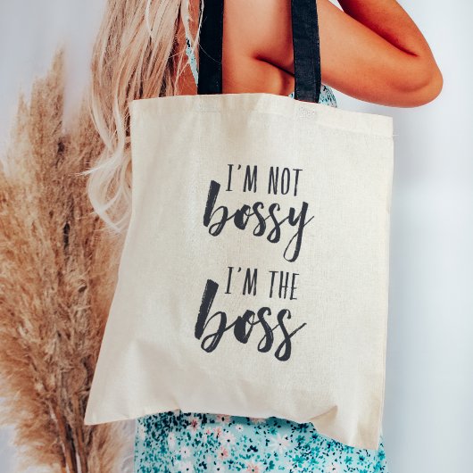 Tote Bag Je ne suis pas Bossy, je suis le patron