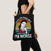 Tote Bag Je ne suis pas comme d'autres filles - je suis pir (De près)