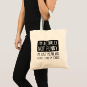 Tote Bag Je ne suis pas drôle (Devant (produit))