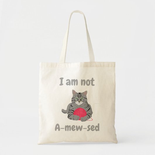 Tote Bag Je ne suis pas furieux. Drôle chat chonk tee (Devant)