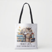 Tote Bag Je ne suis pas un chat mignon (Devant)