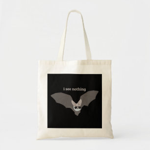 Tote Bag Je Ne Vois Rien - Chat Portant Des Lunettes De Sol