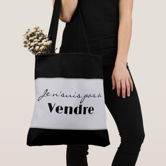 Tote Bag Je n'suis pas à vendre (De près)