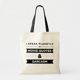 Tote Bag Je parle couramment dans des citations et le