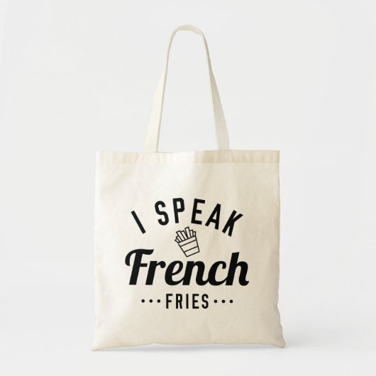 Tote Bag Je Parle Français Fries (Devant)