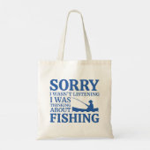 Tote Bag Je Pensais À La Pêche (Dos)