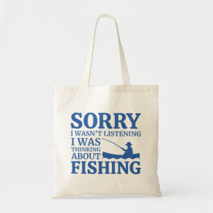 Tote Bag Je Pensais À La Pêche